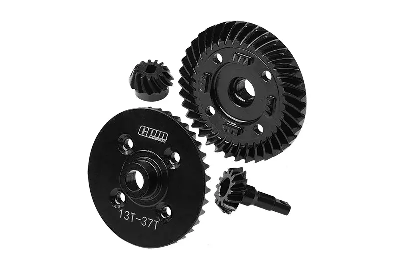 4140 Medium Carbon Steel Front And Rear Spiral Differential Ring Gear & Pinion Gear For Traxxas 1:10 Maxx-89076-4 / 1:8 Maxx Slash 6S-102076-4 / 1:10 Maxx With Widemaxx-89086-4 Monster Truck Upgrades 1