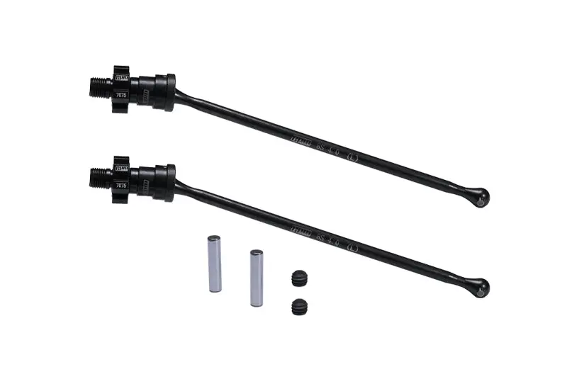 4140 Medium Carbon Steel Front Or Rear Driveshaft With 7075 Alloy Hex For Traxxas 1:5 Xrt 8S 78086-4 / Xrt Ultimate 8S 78097-4 / X Maxx Ultimate 8S 77097-4 / X Maxx 8S Widemaxx #7895 Upgrades - Black 1