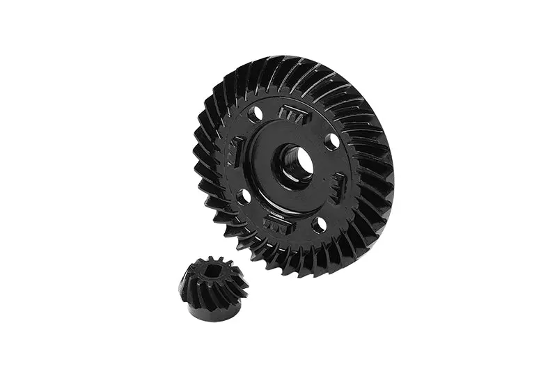 4140 Medium Carbon Steel Rear Spiral Differential Ring Gear & Pinion Gear For Traxxas 1:8 Maxx Slash 6S-102076-4 / 1:10 Maxx Monster Truck-89076-4 / Maxx With Widemaxx Monster Truck-89086-4 Upgrades 1