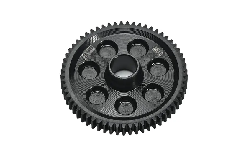 4140 Medium Carbon Steel Spur Gear (61T/M0.8/32P) For Arrma 1/10 Gorgon 4X2 Mega 550 Brushed Monster Truck-Ara3230 Upgrade Parts 1