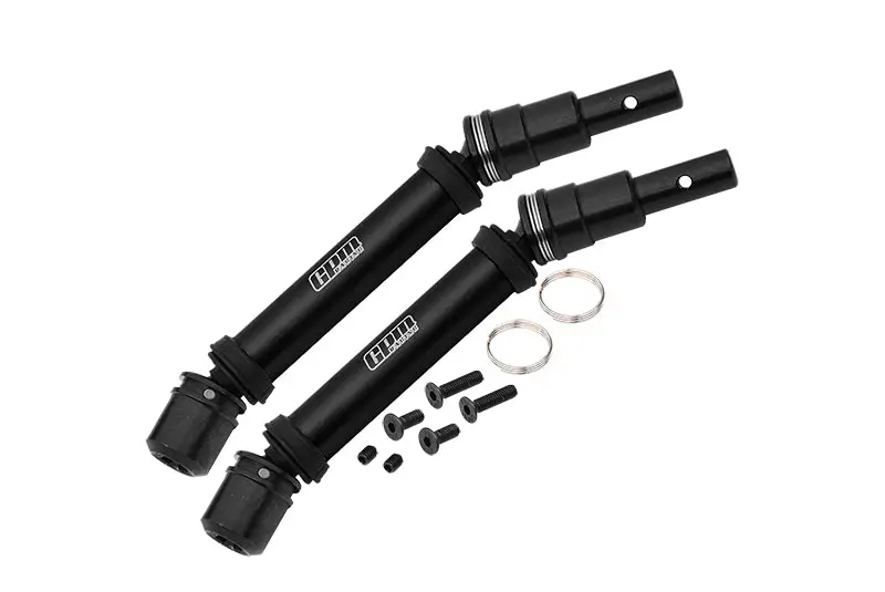 4140 Medium Carbon Steel+Aluminium Front Or Rear Cvd Drive Shaft For Arrma 1/8 Mojave 4X4 4S Blx Desert Truck Rtr-Ara4404 Upgrade Parts - Black 1