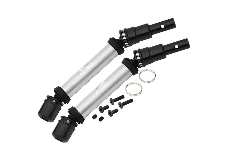 4140 Medium Carbon Steel+Aluminium Front Or Rear Cvd Drive Shaft For Arrma 1/8 Mojave 4X4 4S Blx Desert Truck Rtr-Ara4404 Upgrade Parts - Silver 1