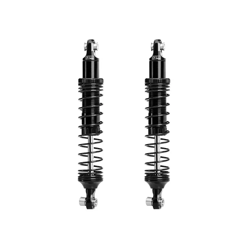 6061-T6 Alloy Front Or Rear Adjustable 89Mm Shock Set For Vanquish 1:10 H10 Optic / Yokohama / Sparco Rock Crawler Upgrades - Black 1