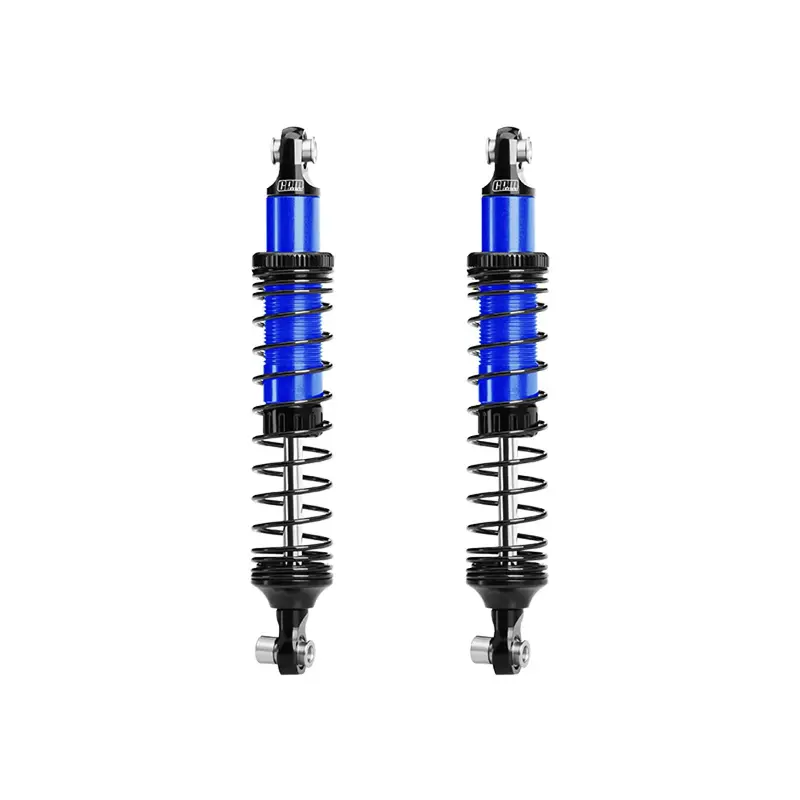6061-T6 Alloy Front Or Rear Adjustable 89Mm Shock Set For Vanquish 1:10 H10 Optic / Yokohama / Sparco Rock Crawler Upgrades - Blue 1