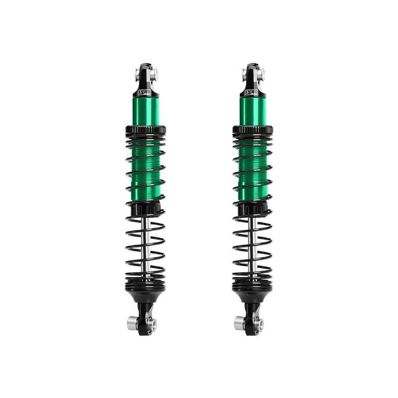 6061-T6 Alloy Front Or Rear Adjustable 89Mm Shock Set For Vanquish 1:10 H10 Optic / Yokohama / Sparco Rock Crawler Upgrades - Green 1