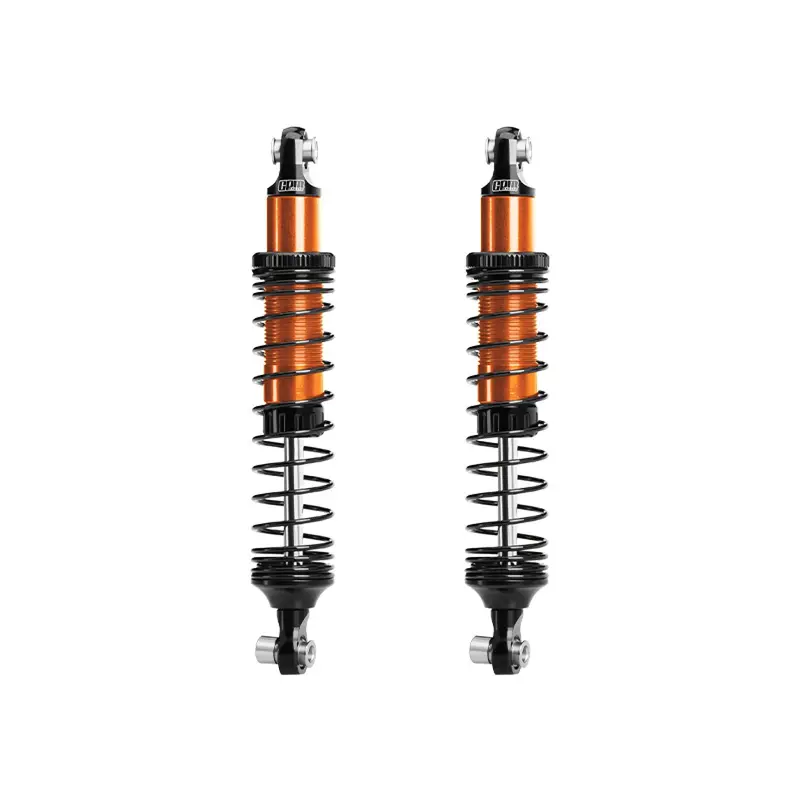 6061-T6 Alloy Front Or Rear Adjustable 89Mm Shock Set For Vanquish 1:10 H10 Optic / Yokohama / Sparco Rock Crawler Upgrades - Orange 1