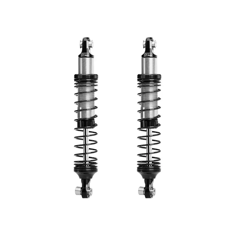 6061-T6 Alloy Front Or Rear Adjustable 89Mm Shock Set For Vanquish 1:10 H10 Optic / Yokohama / Sparco Rock Crawler Upgrades - Silver 1