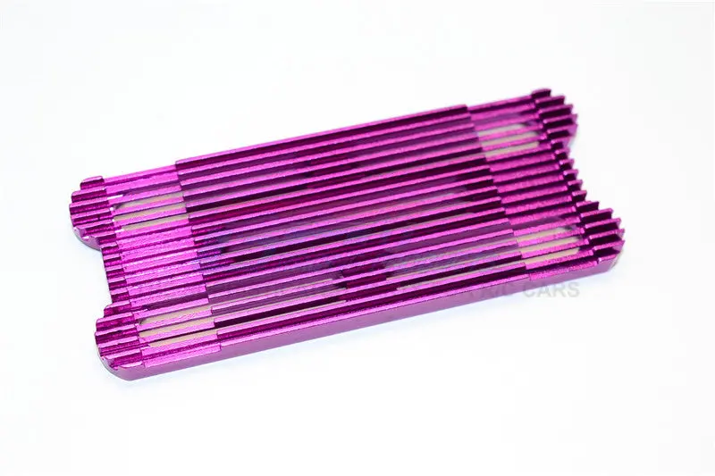 6Cell Aluminum Battery Stopper Plate Heat Sink - 1Pc Purple 1