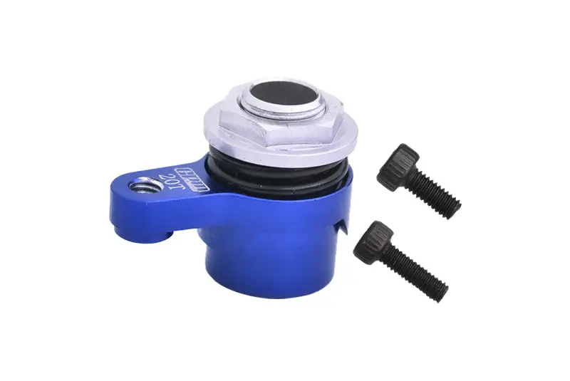 7075 Aluminum Alloy 20T Servo Saver Set Horn With Built-In Spring For Arrma 1/18 Granite Grom Mega 380 Brushed 4X4 Monster Truck Ara2102 Upgrade Parts - Blue 1
