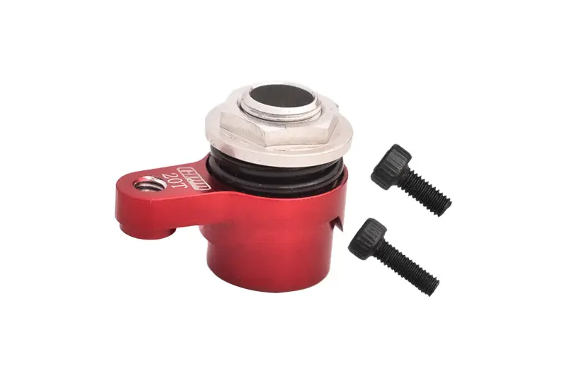 7075 Aluminum Alloy 20T Servo Saver Set Horn With Built-In Spring For Arrma 1/18 Granite Grom Mega 380 Brushed 4X4 Monster Truck Ara2102 Upgrade Parts - Red 1