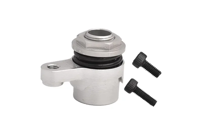 7075 Aluminum Alloy 20T Servo Saver Set Horn With Built-In Spring For Arrma 1/18 Granite Grom Mega 380 Brushed 4X4 Monster Truck Ara2102 Upgrade Parts - Silver 1