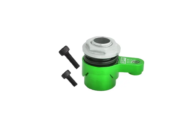7075 Aluminum Alloy 21T Servo Saver Set Horn With Built-In Spring For Arrma 1/18 Granite Grom Mega 380 Brushed 4X4 Monster Truck Ara2102 Upgrade Parts - Green 1