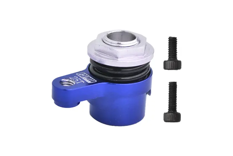 7075 Aluminum Alloy 25T Servo Saver Set Horn With Built-In Spring For Arrma 1/18 Granite Grom Mega 380 Brushed 4X4 Monster Truck Ara2102 Upgrade Parts - Blue 1