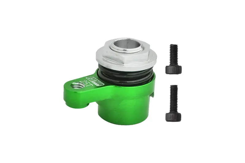 7075 Aluminum Alloy 25T Servo Saver Set Horn With Built-In Spring For Arrma 1/18 Granite Grom Mega 380 Brushed 4X4 Monster Truck Ara2102 Upgrade Parts - Green 1