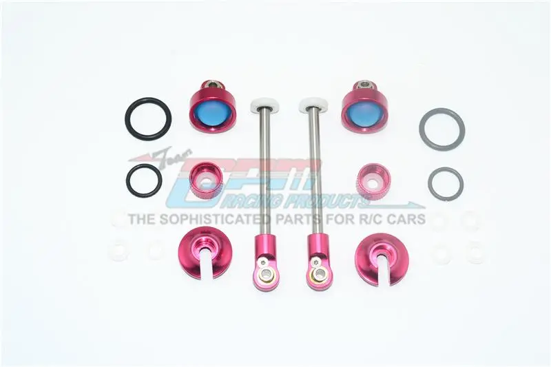 Alloy Full Damper Rebuild Kit For Gpm Optional Rear Shocks Item# Mag115r For Arrma Granite 4X4 / Big Rock Crew Cab 4X4 - 1 Set Red 1