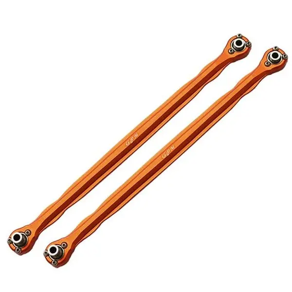 Aluminium 6061-T6 Front Steering Rod For 1/5 Traxxas X Maxx 8S (Widemaxx) - 2Pc Set Orange 1