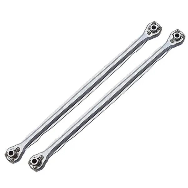 Aluminium 6061-T6 Front Steering Rod For 1/5 Traxxas X Maxx 8S (Widemaxx) - 2Pc Set Silver 1