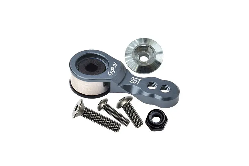 Aluminium 6061-T6 Hi-Torque Servo Saver For 25T Spline Output Shaft - Gray Silver 1