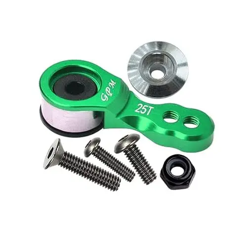 Aluminium 6061-T6 Hi-Torque Servo Saver For 25T Spline Output Shaft - Green 1