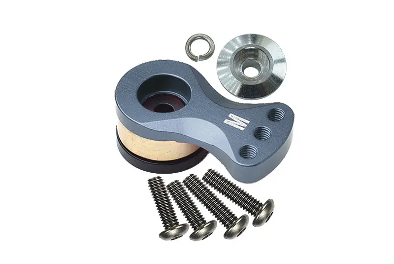 Aluminium 6061-T6 Hi-Torque Servo Saver For 25T Spline Output Shaft (M) - Gray Silver 1