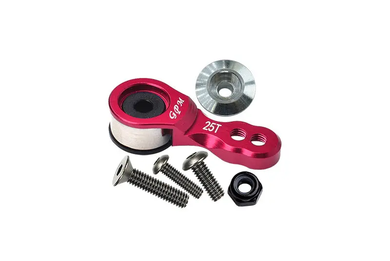 Aluminium 6061-T6 Hi-Torque Servo Saver For 25T Spline Output Shaft - Red 1