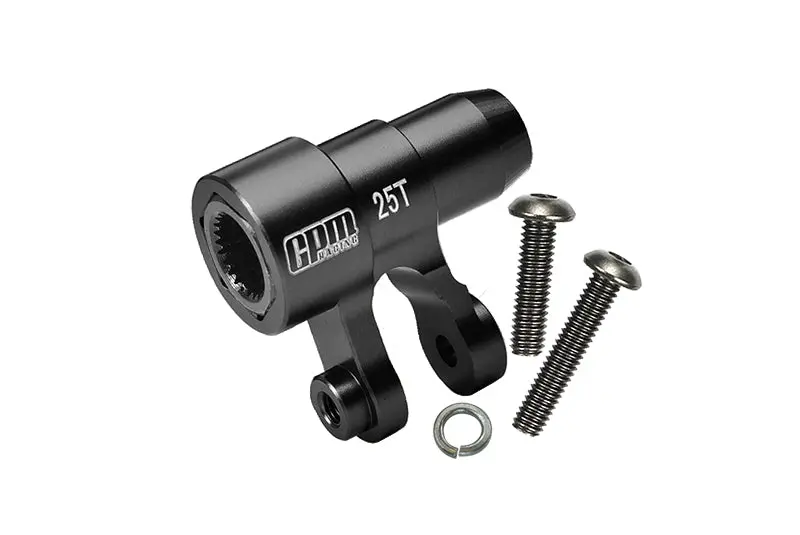 Aluminium 6061-T6 Original 25T Steering Servo Horn For 1:5 Traxxas X Maxx 6S / X Maxx 8S / Xrt 8S / 1:6 Sand Car 8S Upgrades - Black 1