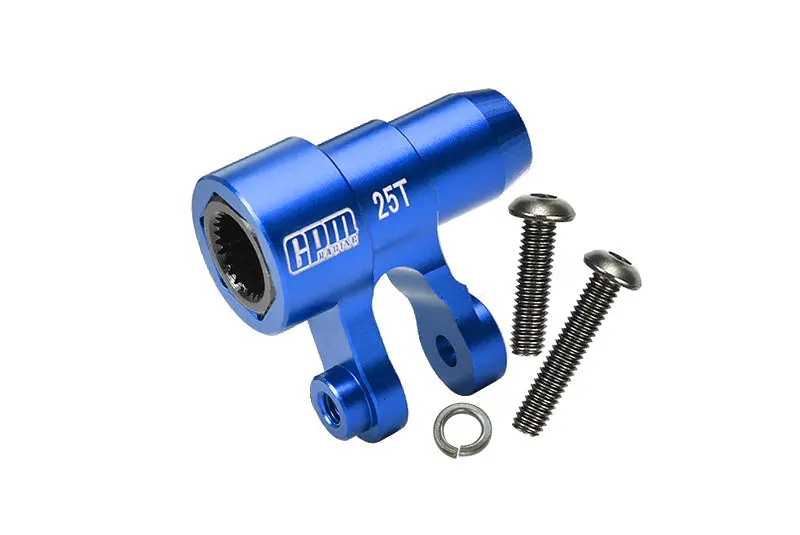 Aluminium 6061-T6 Original 25T Steering Servo Horn For 1:5 Traxxas X Maxx 6S / X Maxx 8S / Xrt 8S / 1:6 Sand Car 8S Upgrades - Blue 1