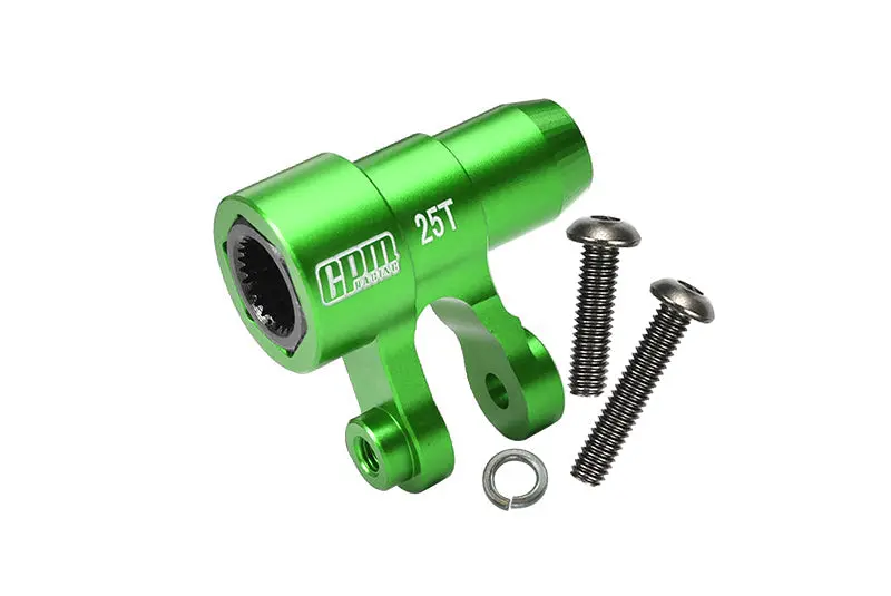 Aluminium 6061-T6 Original 25T Steering Servo Horn For 1:5 Traxxas X Maxx 6S / X Maxx 8S / Xrt 8S / 1:6 Sand Car 8S Upgrades - Green 1