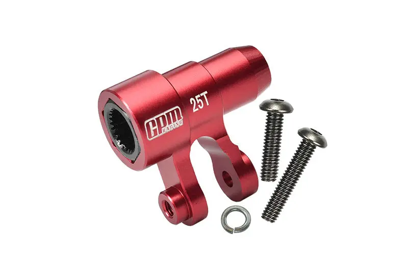 Aluminium 6061-T6 Original 25T Steering Servo Horn For 1:5 Traxxas X Maxx 6S / X Maxx 8S / Xrt 8S / 1:6 Sand Car 8S Upgrades - Red 1