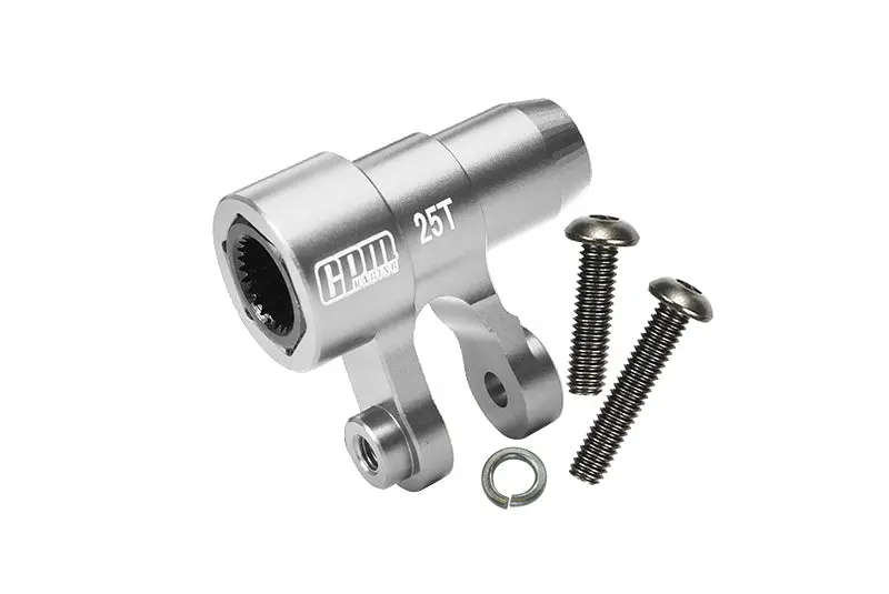 Aluminium 6061-T6 Original 25T Steering Servo Horn For 1:5 Traxxas X Maxx 6S / X Maxx 8S / Xrt 8S / 1:6 Sand Car 8S Upgrades - Silver 1