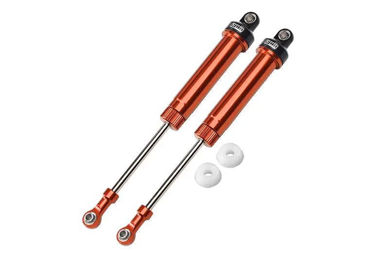Aluminium 6061-T6 Rear Internal Dampers (140Mm) For Losi 1/10 Hammer Rey U4 Rock Racer-Los03030 Upgrades - Orange 1