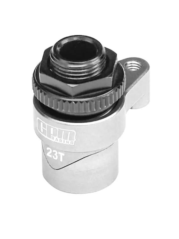 Aluminium 7075 Alloy 23T Servo Saver Set Horn With Built-In Spring For Traxxas 1:16 Mini Maxx 4Wd 107154-1 / Mini Xrt Vxl-3S 108076-1 Monster Truck Upgrades - Silver 1