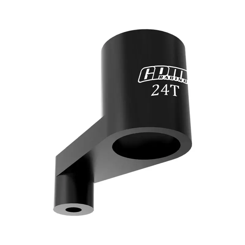 Aluminium 7075 Alloy 24T Servo Arm For Losi 1:24 Micro-B 2Wd Buggy Rtr-Los00007 / 1:28 Micro-T 2S 2Wd Rtr Stadium Truck-Los-1392 Upgrades - Black 1