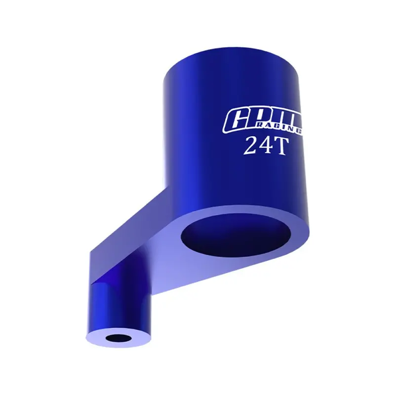 Aluminium 7075 Alloy 24T Servo Arm For Losi 1:24 Micro-B 2Wd Buggy Rtr-Los00007 / 1:28 Micro-T 2S 2Wd Rtr Stadium Truck-Los-1392 Upgrades - Blue 1