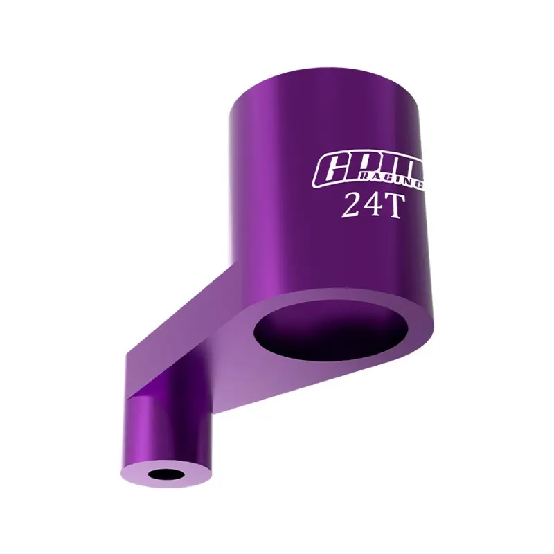 Aluminium 7075 Alloy 24T Servo Arm For Losi 1:24 Micro-B 2Wd Buggy Rtr-Los00007 / 1:28 Micro-T 2S 2Wd Rtr Stadium Truck-Los-1392 Upgrades - Purple 1