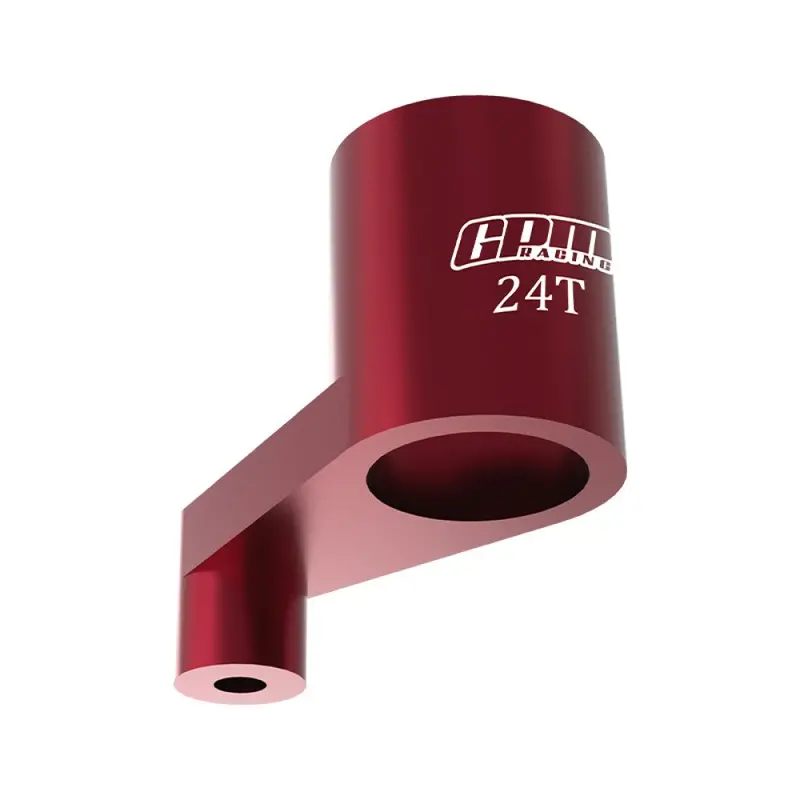 Aluminium 7075 Alloy 24T Servo Arm For Losi 1:24 Micro-B 2Wd Buggy Rtr-Los00007 / 1:28 Micro-T 2S 2Wd Rtr Stadium Truck-Los-1392 Upgrades - Red 1
