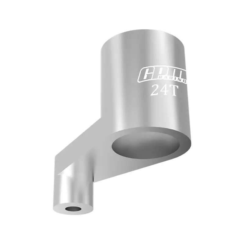 Aluminium 7075 Alloy 24T Servo Arm For Losi 1:24 Micro-B 2Wd Buggy Rtr-Los00007 / 1:28 Micro-T 2S 2Wd Rtr Stadium Truck-Los-1392 Upgrades - Silver 1