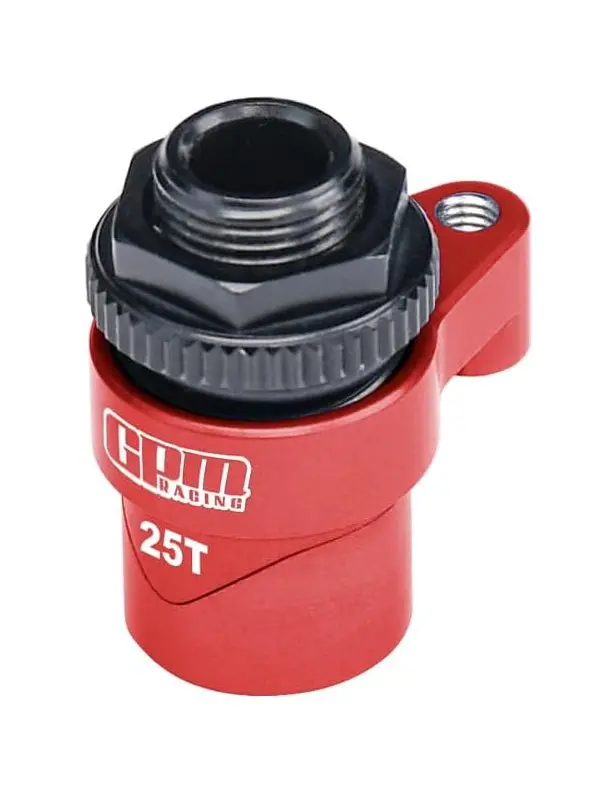 Aluminium 7075 Alloy 25T Servo Saver Set Horn With Built-In Spring For Traxxas 1:16 Mini Maxx 4Wd 107154-1 / Mini Xrt Vxl-3S 108076-1 Monster Truck Upgrades - Red 1