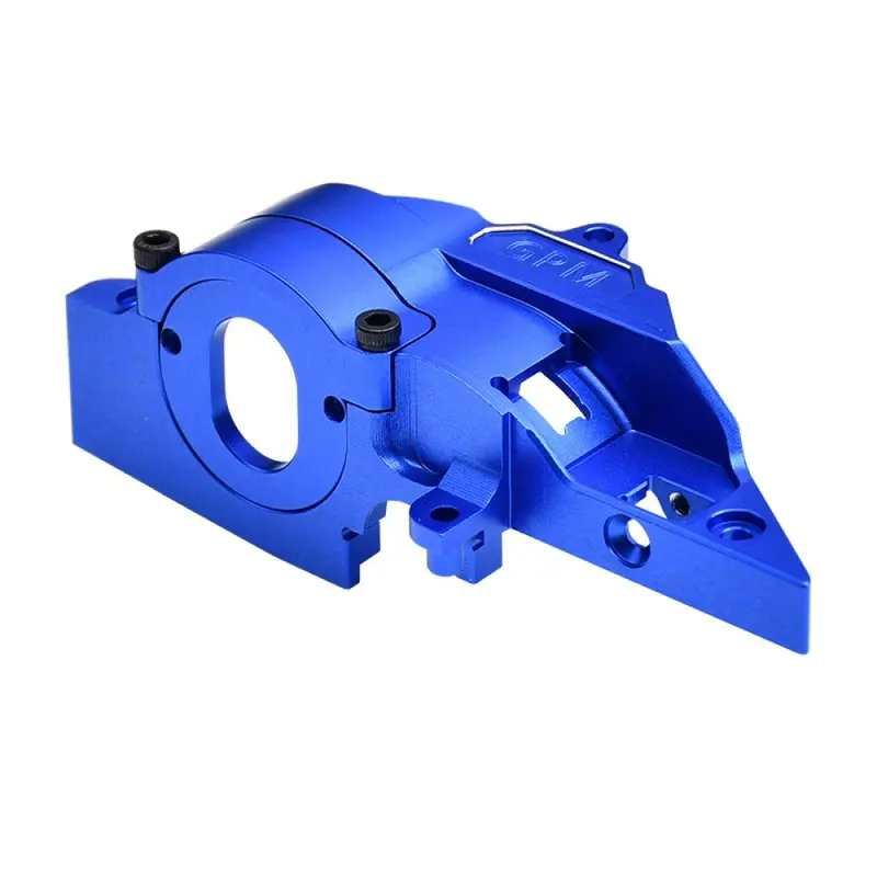 Aluminium 7075 Alloy Adjustable Gear Rotation Quick Release Motor Base For Traxxas 1:16 Mini Maxx 4Wd 107154-1 / Mini Xrt Vxl-3S 108076-1 Monster Truck Upgrades - Blue 1