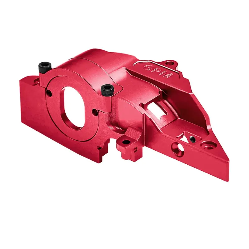 Aluminium 7075 Alloy Adjustable Gear Rotation Quick Release Motor Base For Traxxas 1:16 Mini Maxx 4Wd 107154-1 / Mini Xrt Vxl-3S 108076-1 Monster Truck Upgrades - Red 1