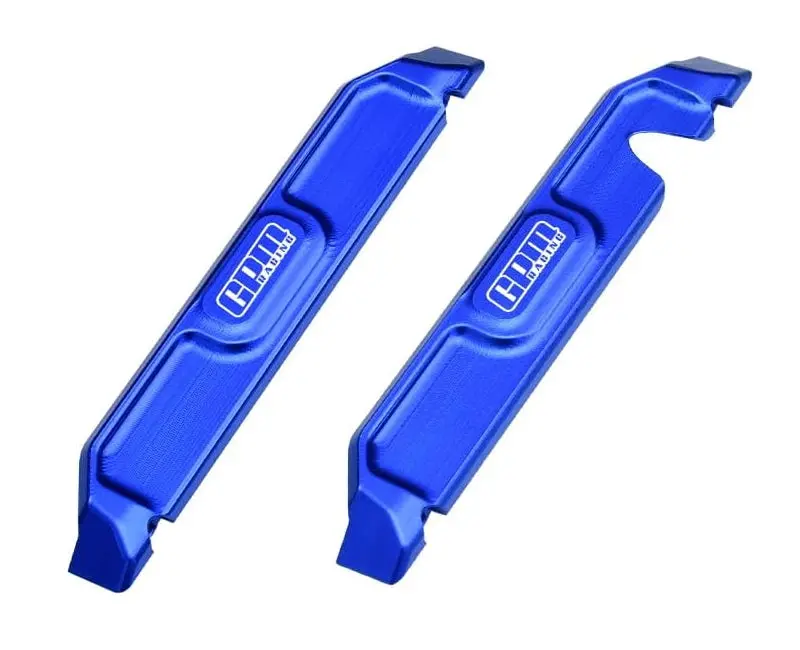 Aluminium 7075 Alloy Chassis Nerf Bars For Traxxas 1:16 Mini Maxx 4Wd 107154-1 / Mini Xrt Vxl-3S 108076-1 Monster Truck Upgrades - Blue 1