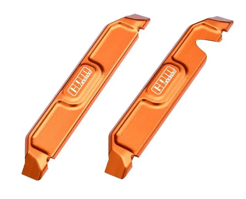 Aluminium 7075 Alloy Chassis Nerf Bars For Traxxas 1:16 Mini Maxx 4Wd 107154-1 / Mini Xrt Vxl-3S 108076-1 Monster Truck Upgrades - Orange 1