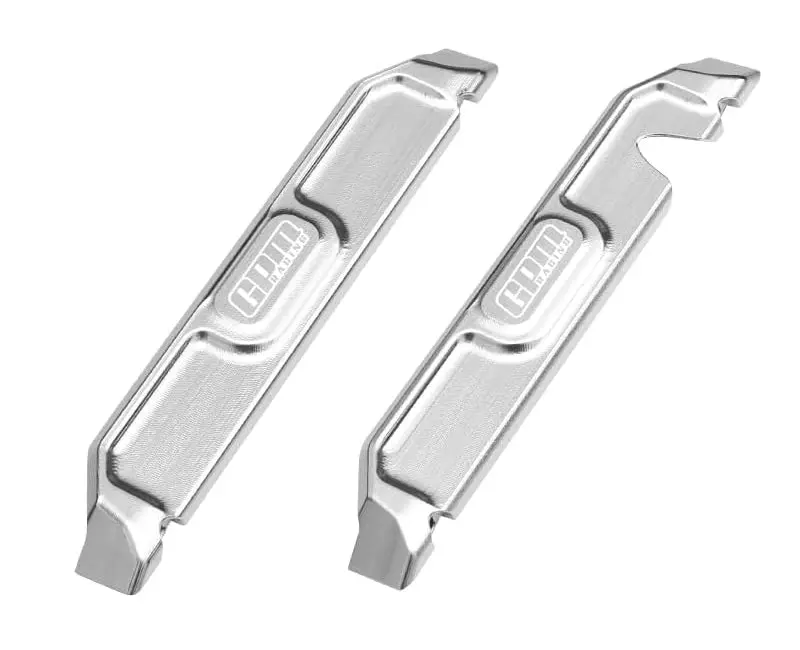 Aluminium 7075 Alloy Chassis Nerf Bars For Traxxas 1:16 Mini Maxx 4Wd 107154-1 / Mini Xrt Vxl-3S 108076-1 Monster Truck Upgrades - Silver 1