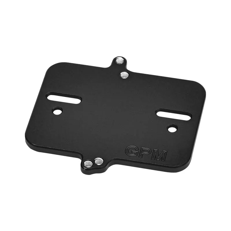 Aluminium 7075 Alloy Electronic Mount Plate For Traxxas 1:16 Mini Maxx 4Wd 107154-1 / Mini Xrt Vxl-3S 108076-1 Monster Truck Upgrades - Black 1