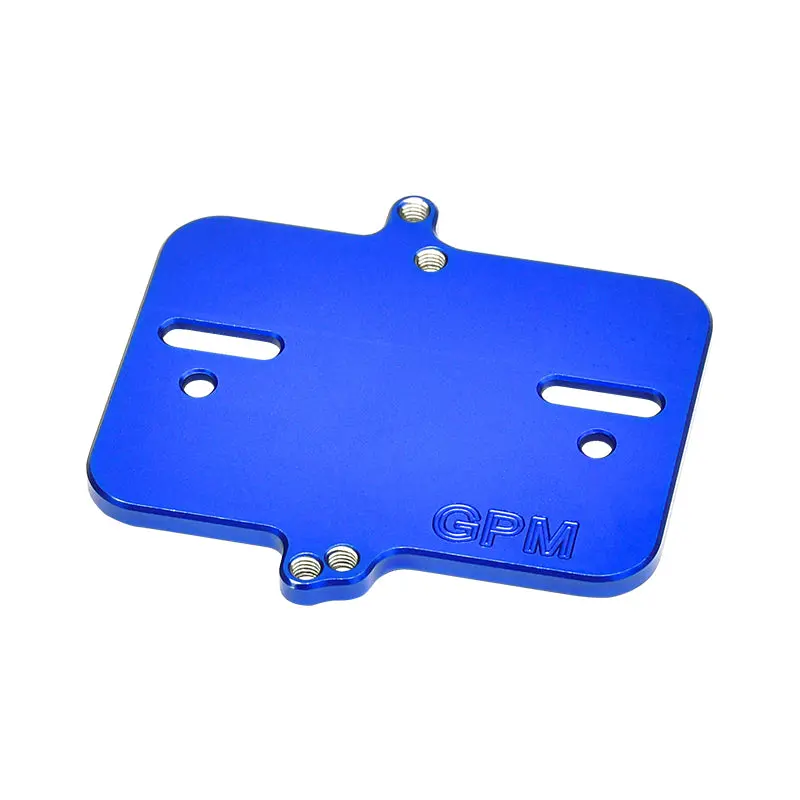 Aluminium 7075 Alloy Electronic Mount Plate For Traxxas 1:16 Mini Maxx 4Wd 107154-1 / Mini Xrt Vxl-3S 108076-1 Monster Truck Upgrades - Blue 1