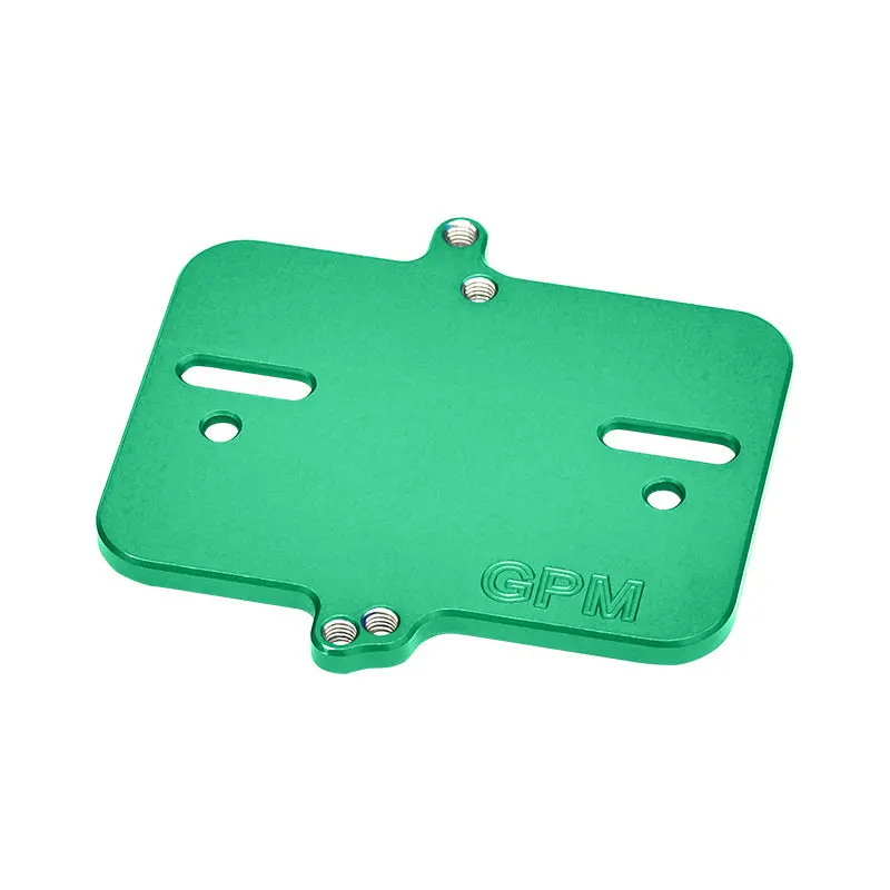 Aluminium 7075 Alloy Electronic Mount Plate For Traxxas 1:16 Mini Maxx 4Wd 107154-1 / Mini Xrt Vxl-3S 108076-1 Monster Truck Upgrades - Green 1