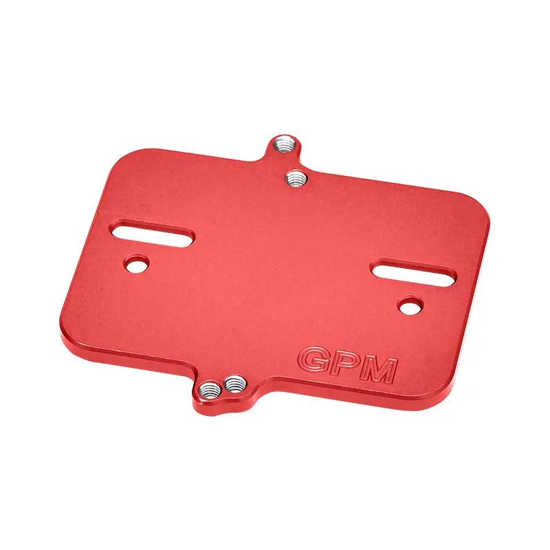 Aluminium 7075 Alloy Electronic Mount Plate For Traxxas 1:16 Mini Maxx 4Wd 107154-1 / Mini Xrt Vxl-3S 108076-1 Monster Truck Upgrades - Red 1