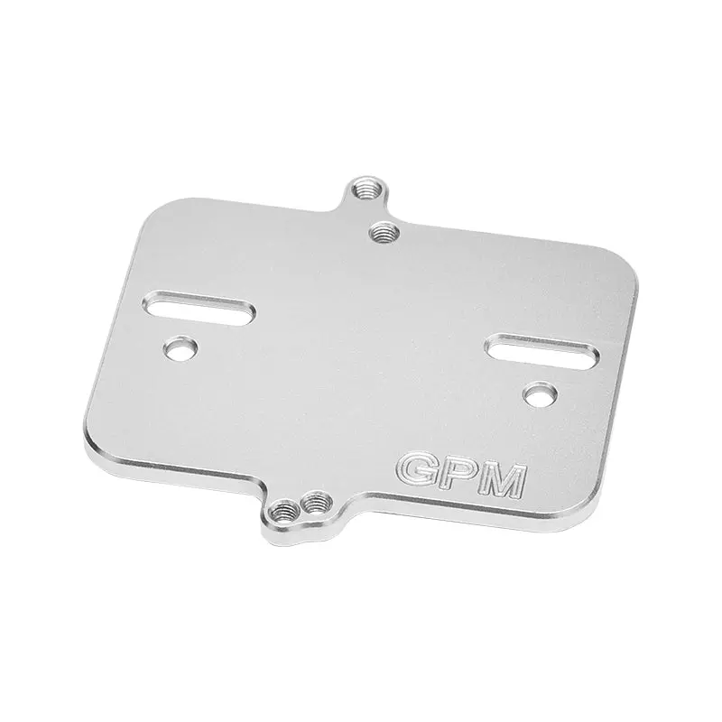 Aluminium 7075 Alloy Electronic Mount Plate For Traxxas 1:16 Mini Maxx 4Wd 107154-1 / Mini Xrt Vxl-3S 108076-1 Monster Truck Upgrades - Silver 1