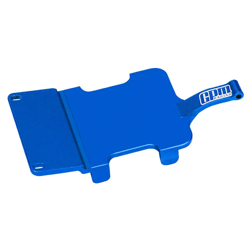 Aluminium 7075 Alloy Electronics And Receiver Mounting Plate For Losi 1:24 Micro-B 2Wd Buggy Rtr-Los00007 / 1:28 Micro-T 2S 2Wd Rtr Stadium Truck-Los-1392 Upgrades - Blue 1