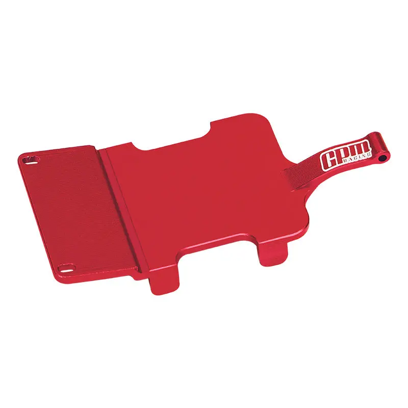 Aluminium 7075 Alloy Electronics And Receiver Mounting Plate For Losi 1:24 Micro-B 2Wd Buggy Rtr-Los00007 / 1:28 Micro-T 2S 2Wd Rtr Stadium Truck-Los-1392 Upgrades - Red 1